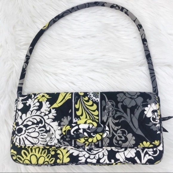 Vera Bradley Handbags - 𝅺vera Bradley Knot Just A Clutch Purse Gray Black